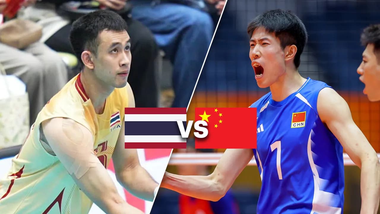 สนุกแน่ สถิติ 5 นัดหลังสุด วอลเลย์บอลชายไทย พบ จีน ก่อนดวลเอเชียนเกมส์ 2026 รอบ 8 ทีม